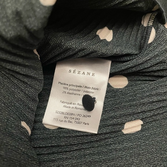 Sézane rosalinda blouse polka dot size 36 eu - Picture 7 of 7